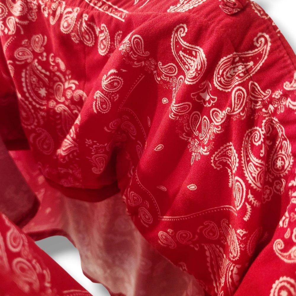 No Boundaries Red Bandana Tube Top With Removable Straps | Junior's XXXL - Picture 7 of 11